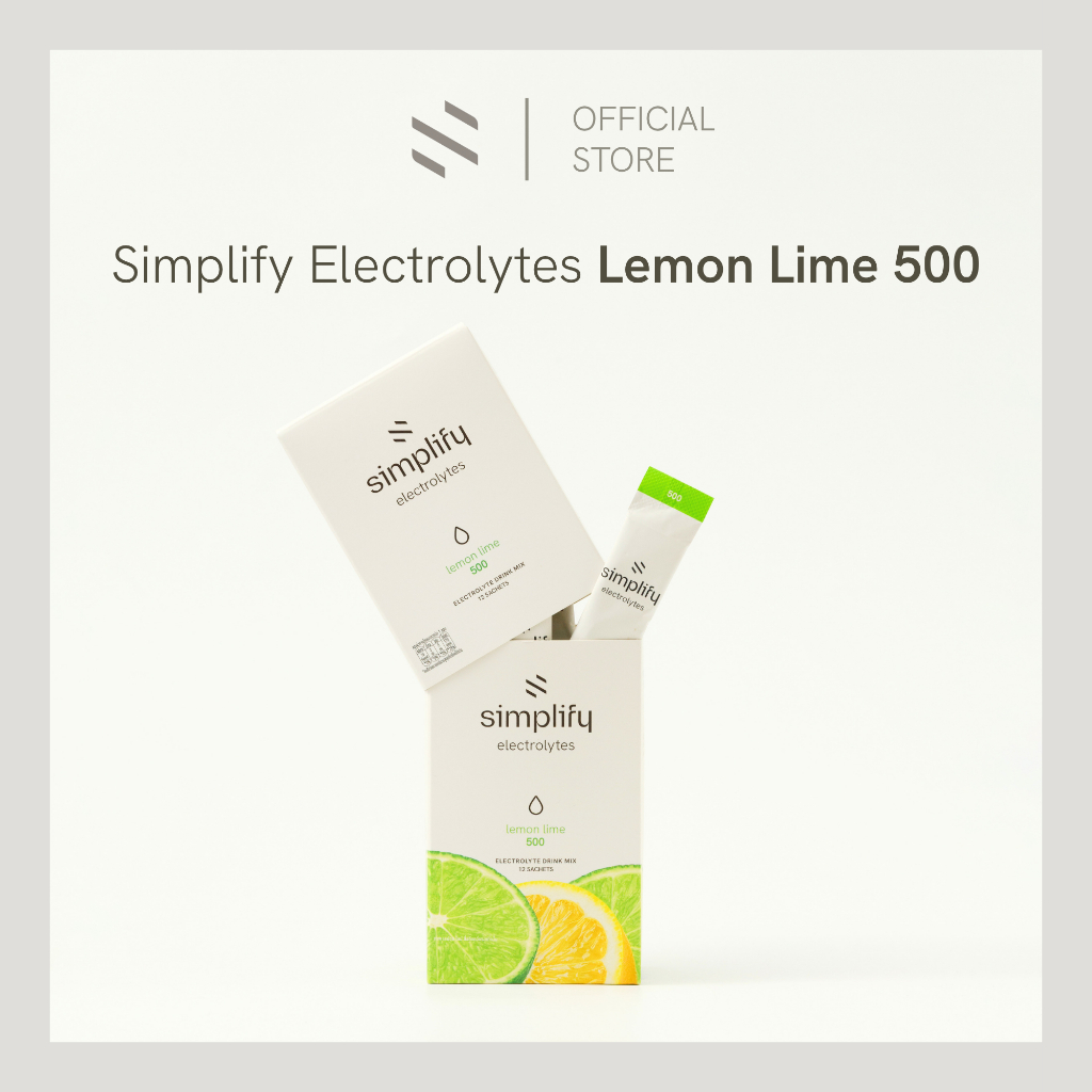 Simplify Electrolytes (12 sachets) - Lemon Lime 500