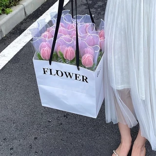 JoyTrayช่อดอกทิวลิปกำมะหยี่ ช่อกุหลาบ DIY น่ารัก งานถักพรีเมียม ทานตะวัน ของขวัญ วันเกิด วันวาเลนไทน์ หรือโอกาสสำคัญต่าง