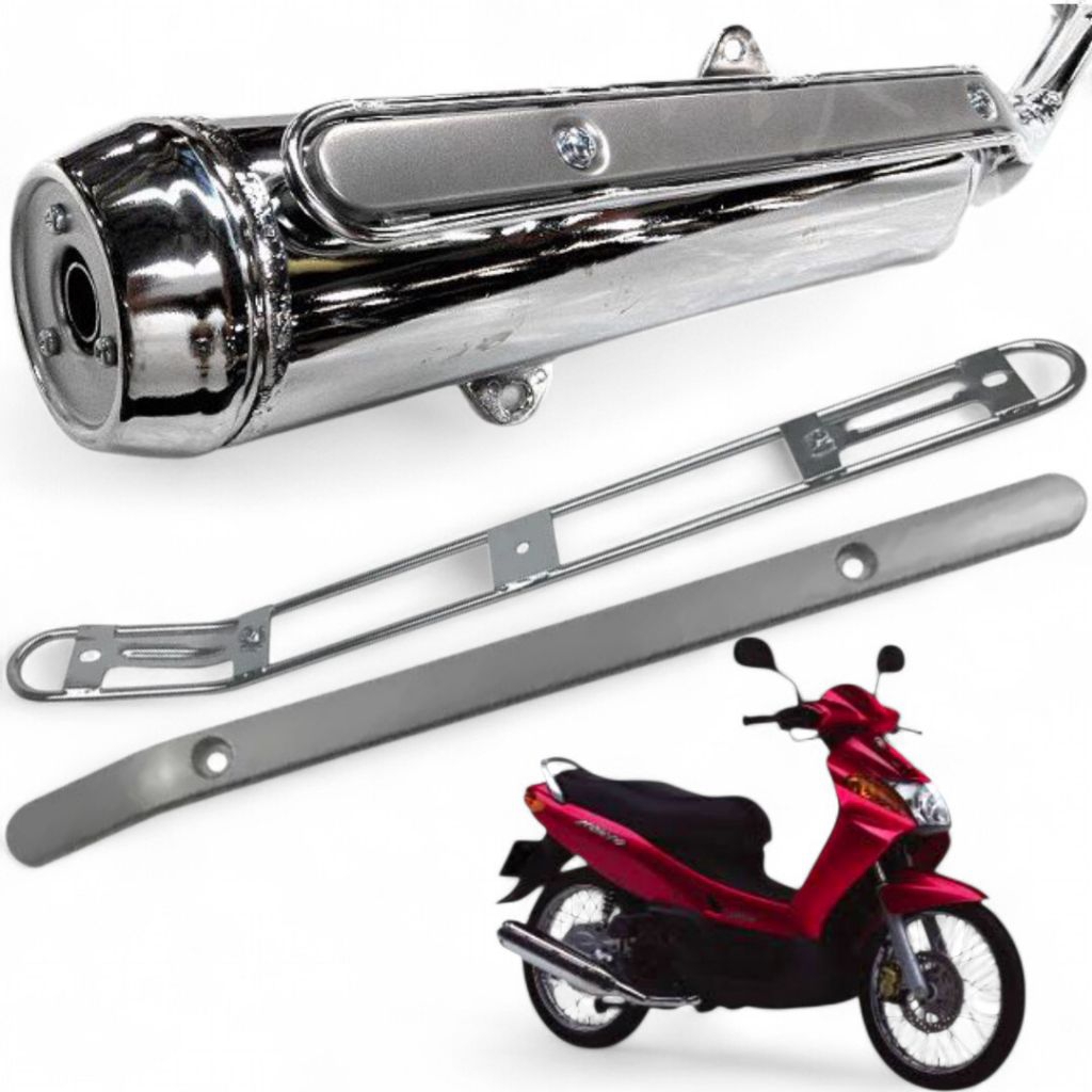 บังท่อกันร้อน นูโว NOUVO MX  ฝาครอบท่อ ยามาฮ่า นูโวmx
