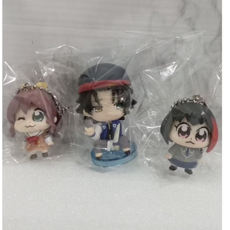 ของแท้ ยกกอง 3 ชิ้น ฟิกเกอร์ พวงกุญแจ อนิเมะ ญี่ปุ่น Okawa Bkub × BanG Dream! Hypnosis Mic Mixed 3 F