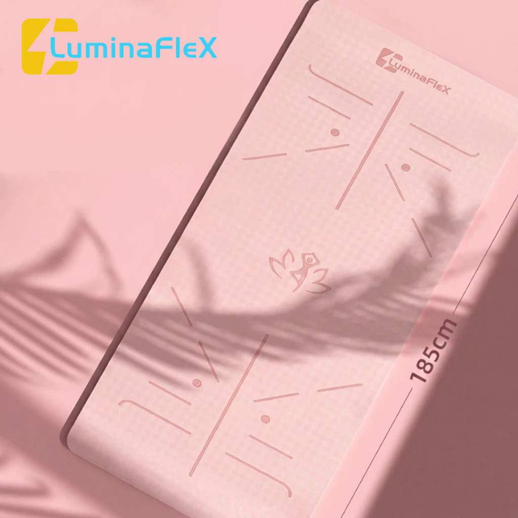 LuminaFlex เสื่อโยคะ TPE คุณภาพสูง 8 มม. ผู้หญิง ใช้ในการออกกำลัง เครื่องออกกำลังกาย