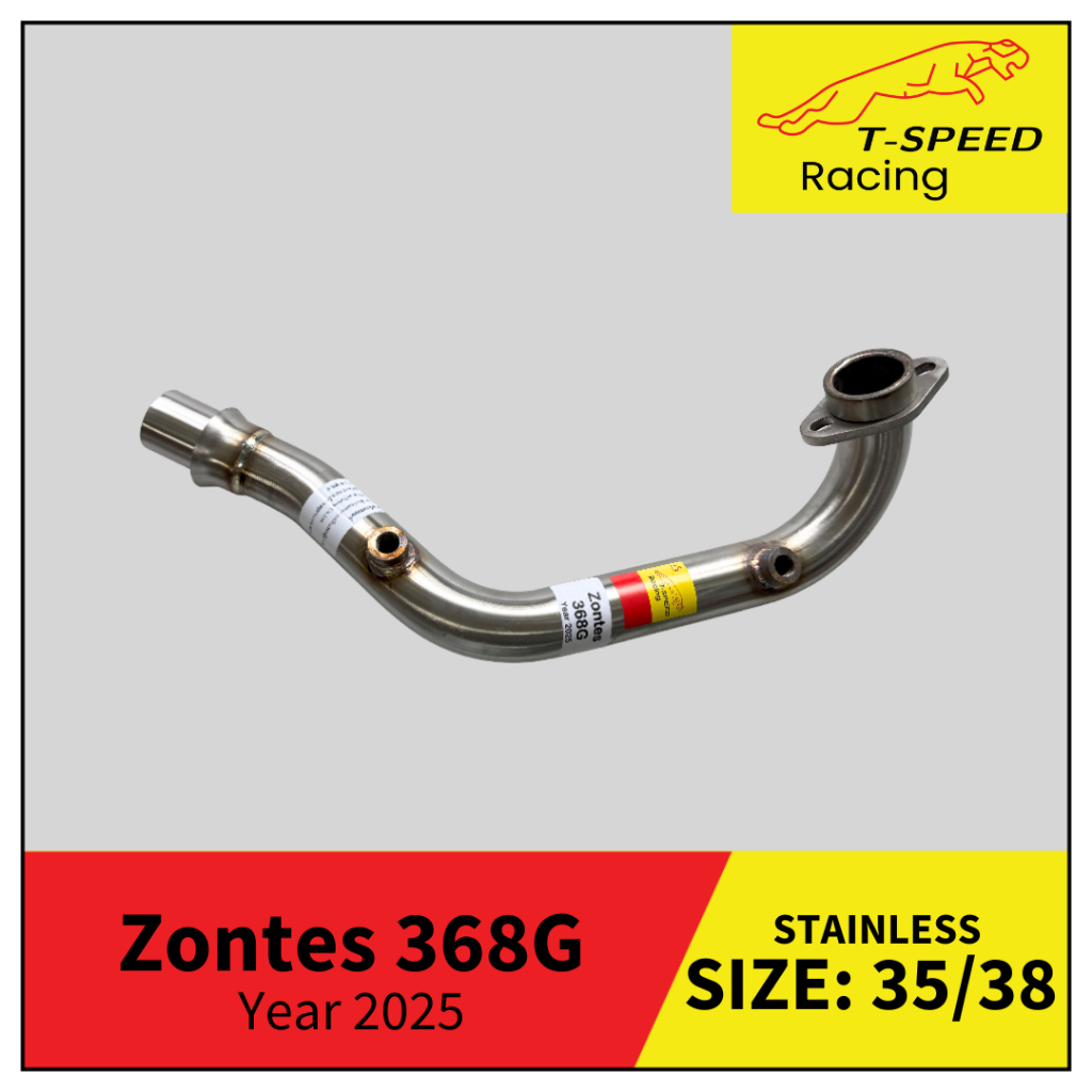 คอท่อ Zontes 368G Year 2025 สแตนเลส 304 Size 35/ 38 mm.
