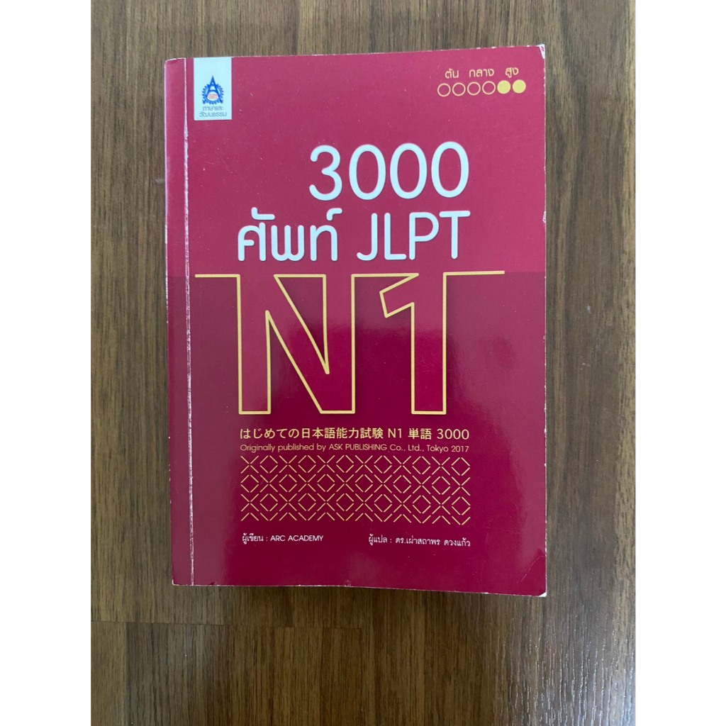 3,000 ศัพท์ JLPT N1 มือสอง สภาพดี พร้อมส่ง!