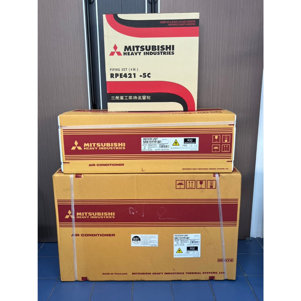 เครื่องปรับอากาศ แอร์ Mitsubishi Heavy Duty 15,297BTU รุ่น SRK15YYP-W1