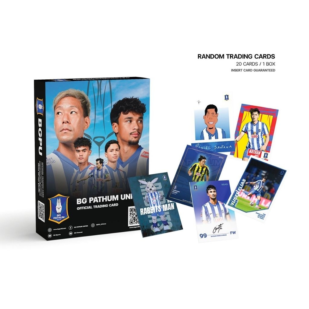 การ์ดบีจี ปทุม ยูไนเต็ด 25/26 เลก 2 ของใหม่ ในซีล ลุ้นลายเซ็น (ฺแบบกล่อง)