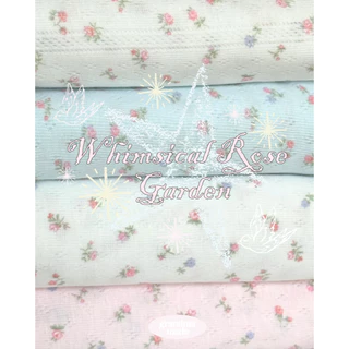 grandmamade scrunchies ยางรัดผมโดนัท ยางมัดผม / whimsical rose garden / pointelle scrunchies