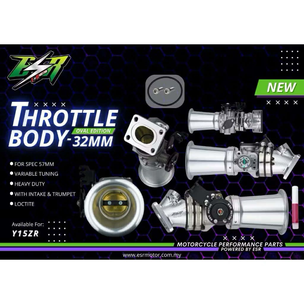 ESR ลิ้นเร่งแต่งพร้อมปากแตร Exciter 150 / Exciter 155vva