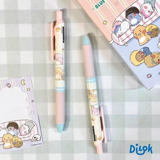 FKakao Friends ปากกาหมึกเจล น้ำเงิน ลิขสิทธิ์แท้ 100% ลายน่ารัก ขนาด 0.5 มม. เขียนลื่น