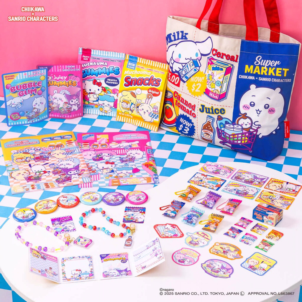 [พร้อมส่ง ] กระเป๋า Chiikawa x Sanrio Characters Supermarket Collection