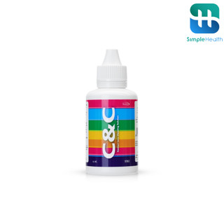 Simple health TH น้ำยาล้างคอนเเทคเลนส์ ขนาด 60ml น้ำล้างคอนเเทค C&C ล้างคราบสิ่งสกปรก ห้ามหยอดตา
