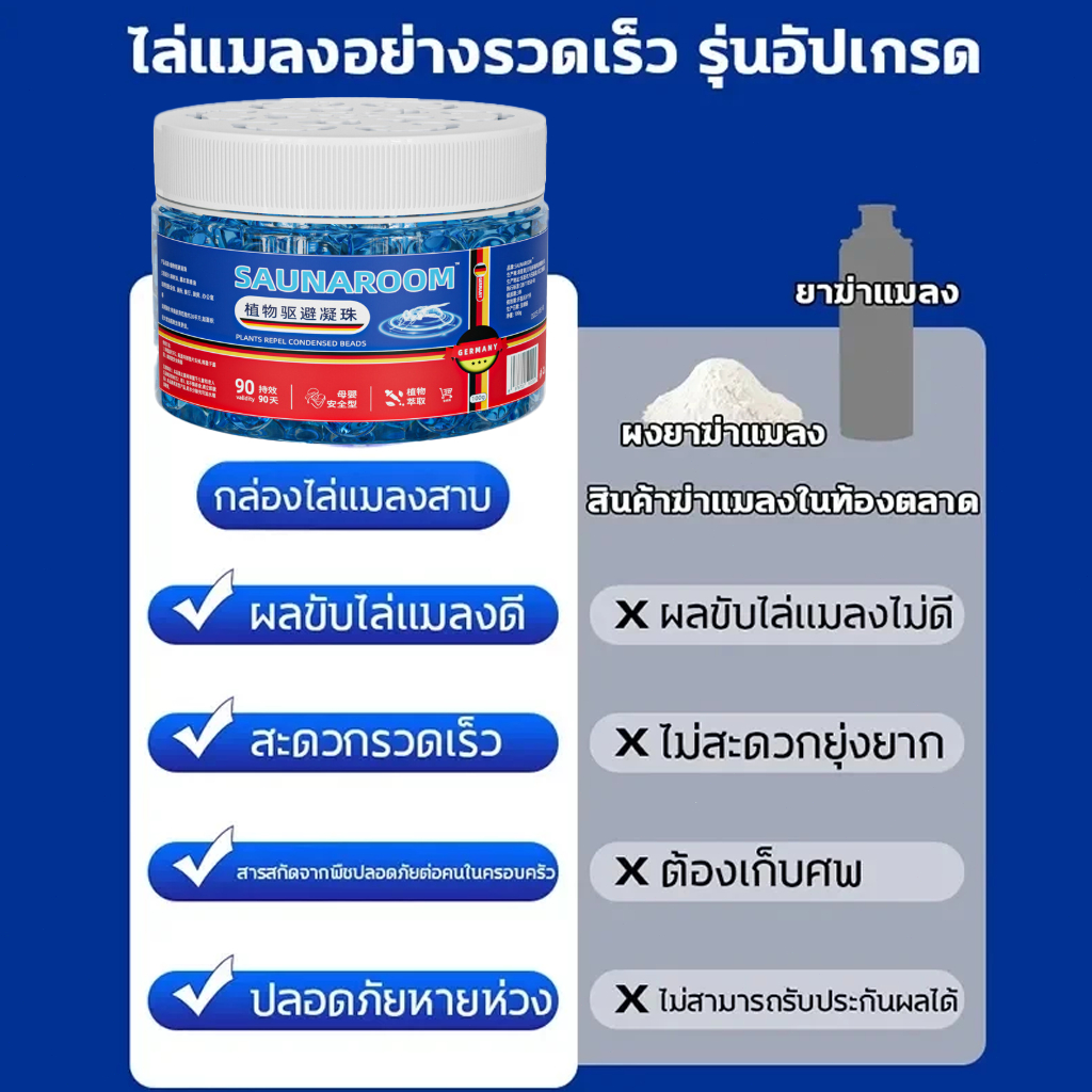 ไม่มีแมลงสาบ 100 ปี ไล่แมลงสาบ กําจัดแมลงสาบ ยากําจัดแมลงสาบ สารสกัดจากพืช ปลอดภัยไร้สารพิษ ซื้อ 4 แถม 6 ใช้งานง่าย ราคา ถูกที่สุด ดีลบีเคเค แกลเลอรีภาพที่ 5