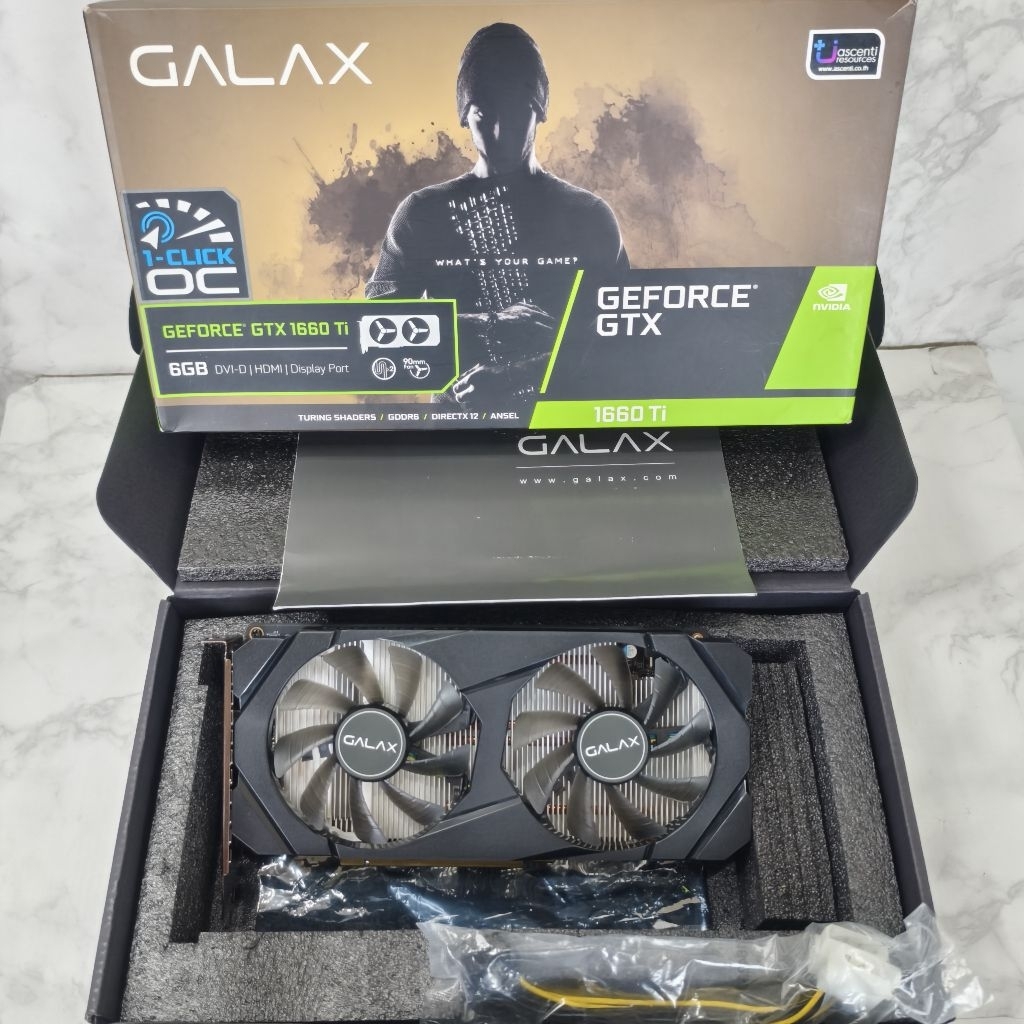 GALAX GTX GTX 1660 TI 6G DDR6 มือสอง พร้อมใช้งาน