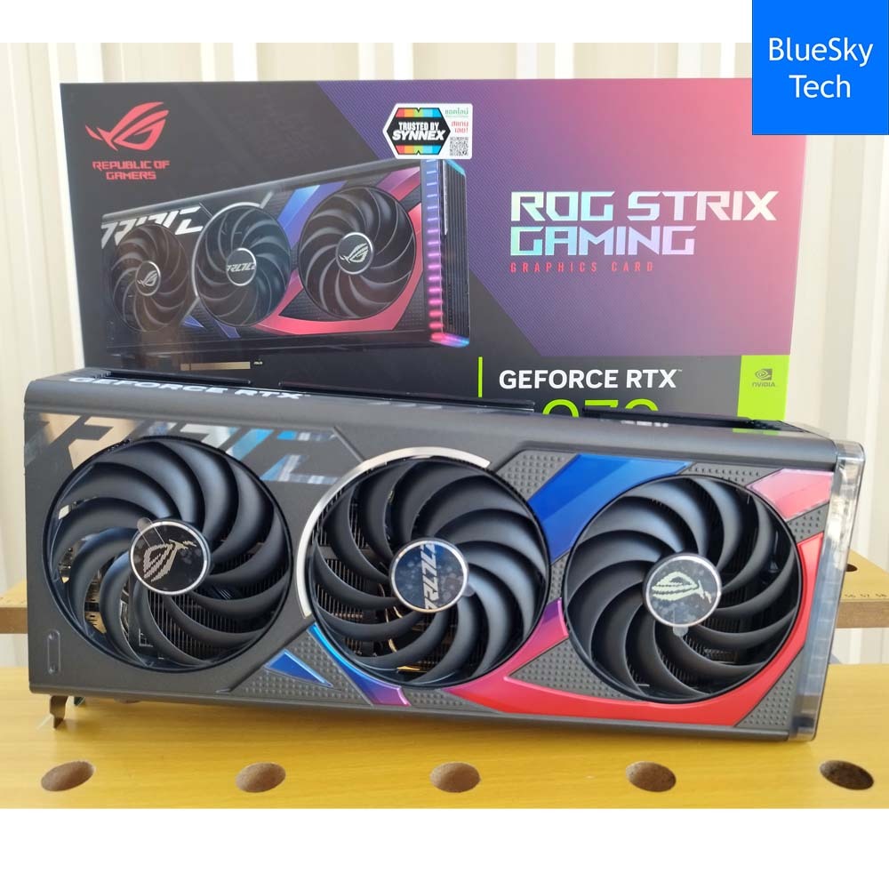 การ์ดจอ RTX 4070 (ตัว Top ใหม่สุดๆ ใช้โค้ดลดได้) ASUS ROG STRIX GAMING OC 12GB GDDR6X มือสอง ประกันศ