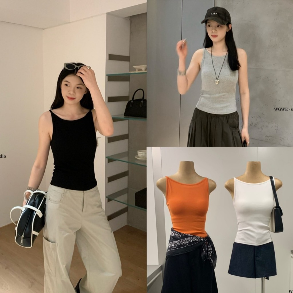 เสื้อสายเดี่ยวมีฟองน้ำในตัวรุ่น 9401 TAG WG.WE 🇰🇷