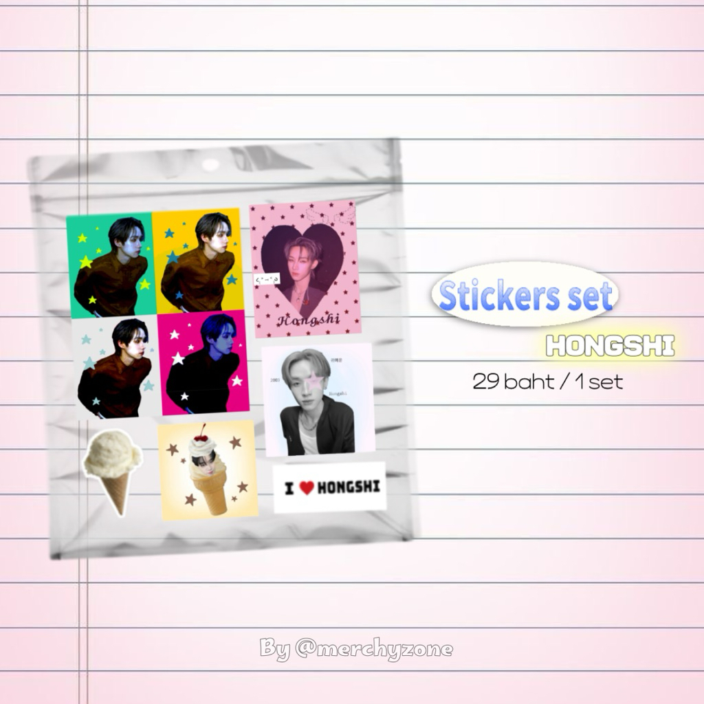 (🐺)* LYKN Solo Sticker Set - เซตสติกเกอร์ (6 ชิ้น)