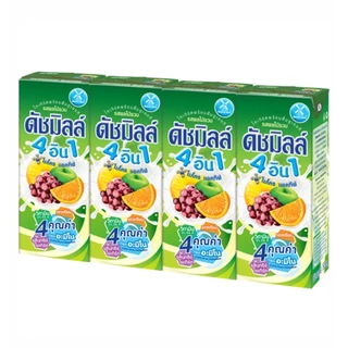 ดัชมิลล์ นมเปรี้ยวUHT 180มล.(แพ็ค 4 กล่อง)