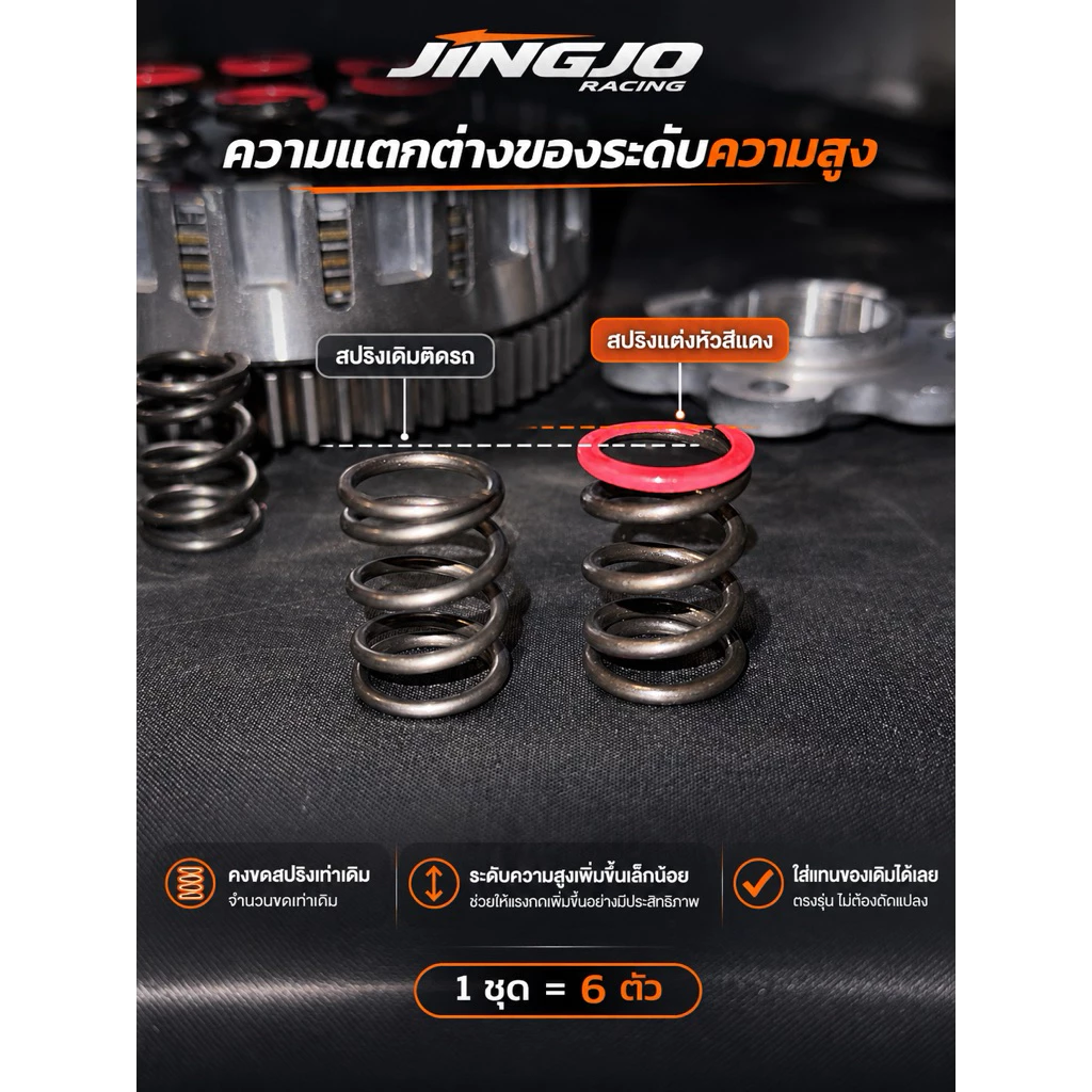 สปริงครัชแต่ง WAVE125 R S X / MSX125 / WAVE125i ปลาวาฬ 2023 2025 thumbnail 3