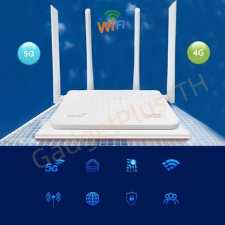 เร้าเตอร์ใส่ซิม เราเตอร์ 5G Router wifi 300 Mbps 2.5Ghz ใช้ได้กับซิมทุกเครือข่าย เสียบใช้เลย ไม่ติดตั้ง รับประกัน 3ปี