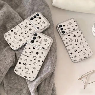 Cute bunny เคส For Samsung A27 A37 A57 S26 A07 A17 A56 A36 A06 A16 A35 A55 A15 S24เคสโทรศัพท์หนังแกะ เคสโทรศัพท์