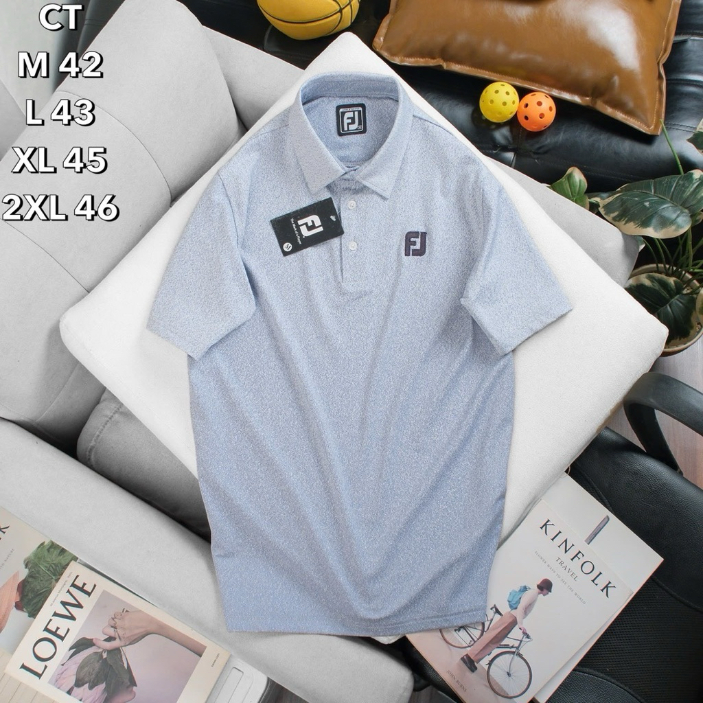 พร้อมส่ง! เสื้อโปโลผู้ชาย คอปกแขนสั้น ตีกอล์ฟ ใส่ลำลอง polo เสื้อกีฬาผู้ชาย ผ้านิ่ม ใส่สบาย ไม่ระคายเคืองผิว [FJ]