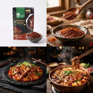 ซุปหม่าล่า100 กรัม ซุปหม่าล่าสำเร็จรูป อร่อยหอม เข้มข้นเผ็ดชา 5in1