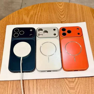 เคสชาร์จได้ พร้อมป้องกันเลนส์กล้อง ใส่แล้วเหมือนไอโฟน17 เคสแข็ง for iphone 11 12 17air 13 12 14 16 pro max 15 promax