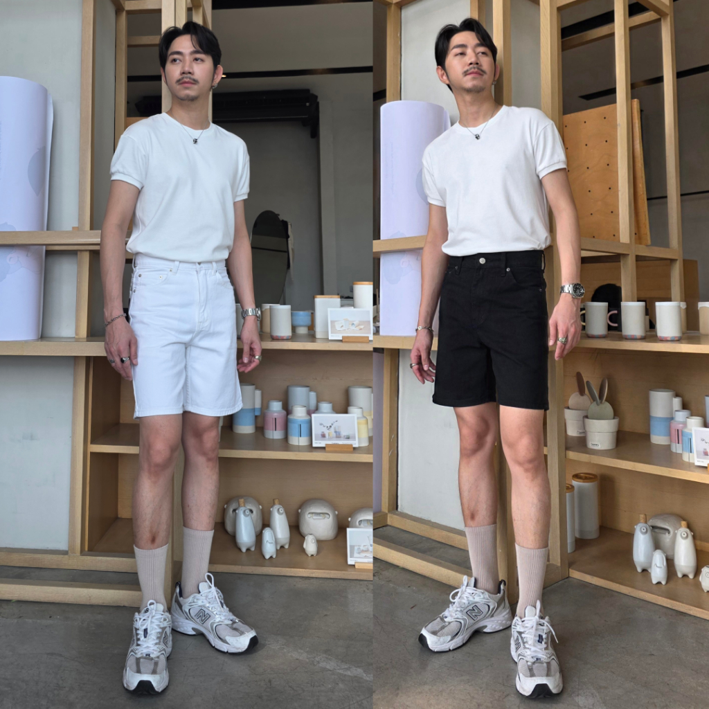Golden Zebra Jeans กางเกงยีนส์ขาสั้นทรงตรง Minimal Denim Shorts รุ่น Everyday Fit