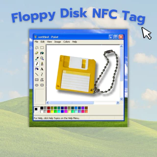 พวงกุญแจ Floppy Disk NFC Tag 💾🛜 งาน 3D Print