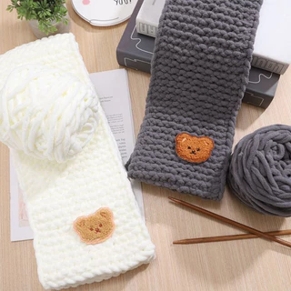 Leeway เส้นด้ายถักสีพื้น 1 ply 100 กรัม ด้ายโครเชต์ ถักมือ DIY เนื้อนุ่ม ทำตุ๊กตา ถักกระเป๋า【COD】