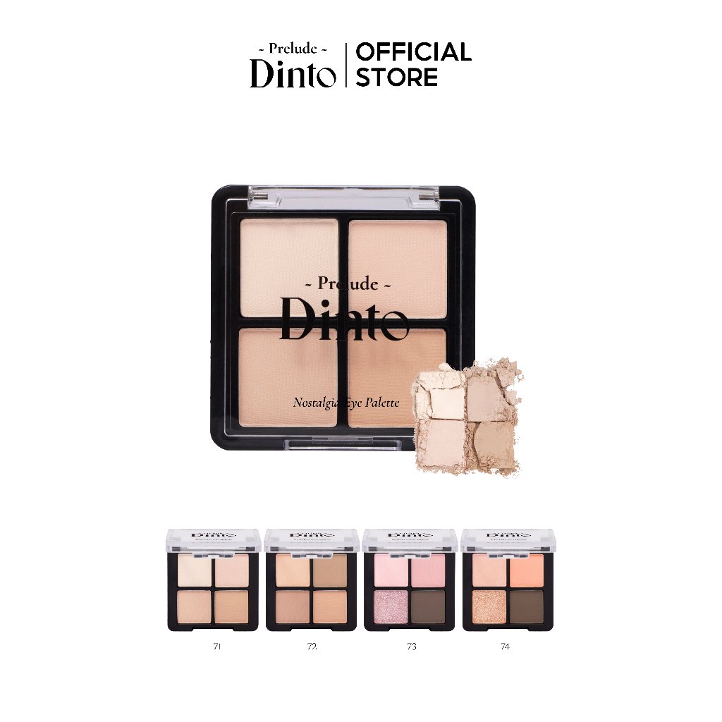 Prelude Dinto : Nostalgia Eye Palette พาเลทอายแชโดว์ 4 สี (4 g.) [Official Store]