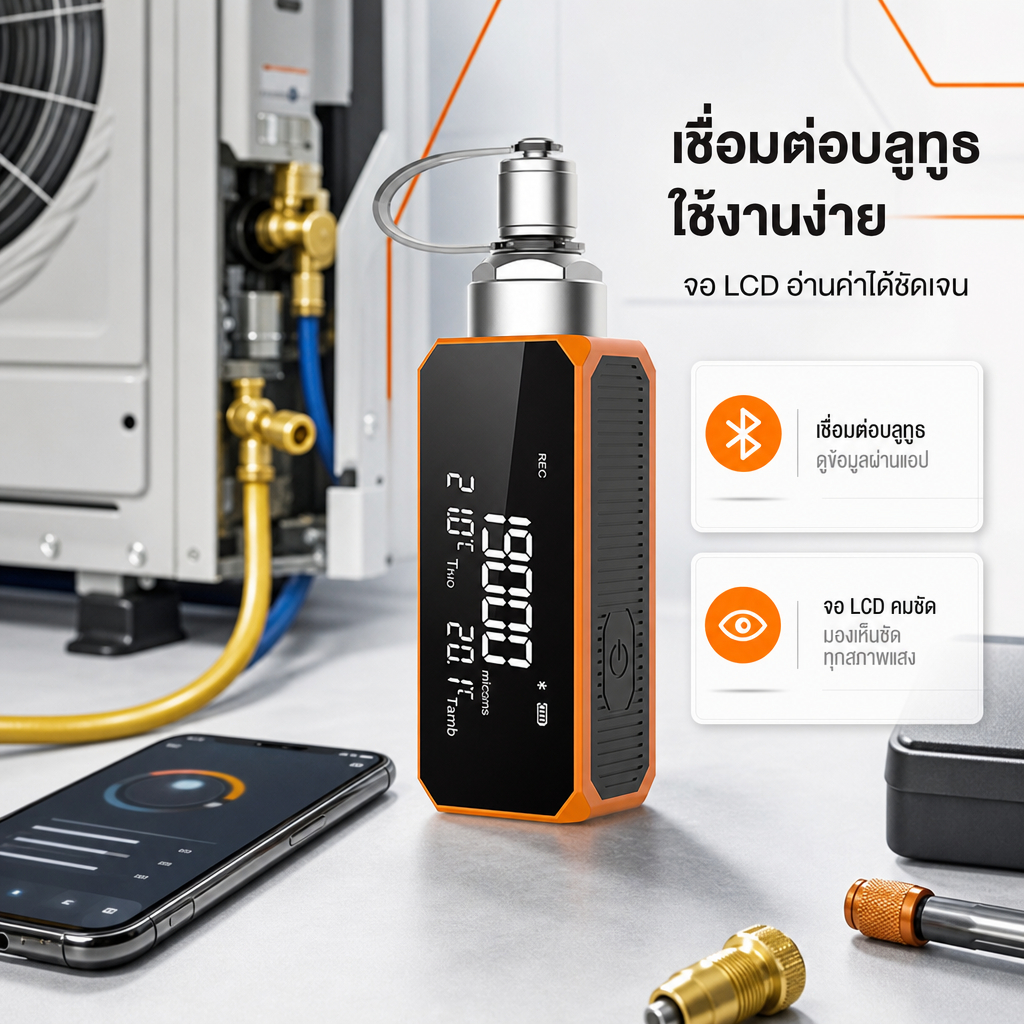 ไมครอนเกจ เกจวัดสุญญากาศ Elitech VGW-mini Wireless Digital Vacuum Gauge