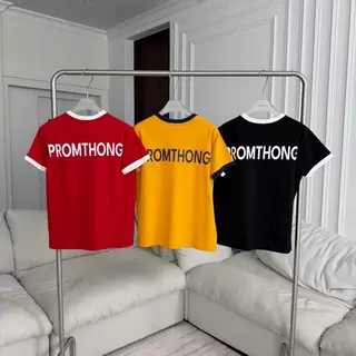 PTSH020 PROMTHONG X BADMIXY เสื้อยืดทรง บ๊อกซี่ Boxy Tee GOODBOY (งานไซส์)