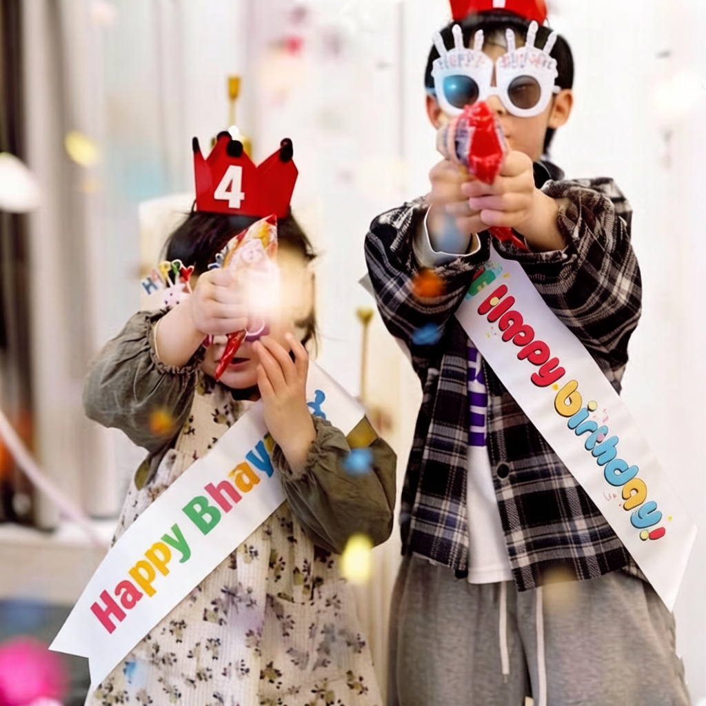 【จัดส่งวันนี้】สายสะพายวันเกิด HAPPY BIRTHDAY สุขสันต์วันเกิดสายคล้องไหล่ พร็อพวันเกิด พร็อพถ่ายรูปปาร์ตี้