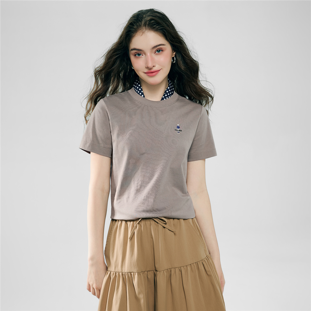 GIORDANO เสื้อยืดผู้หญิง Women's Comfort Classic Man Tee 05326281
