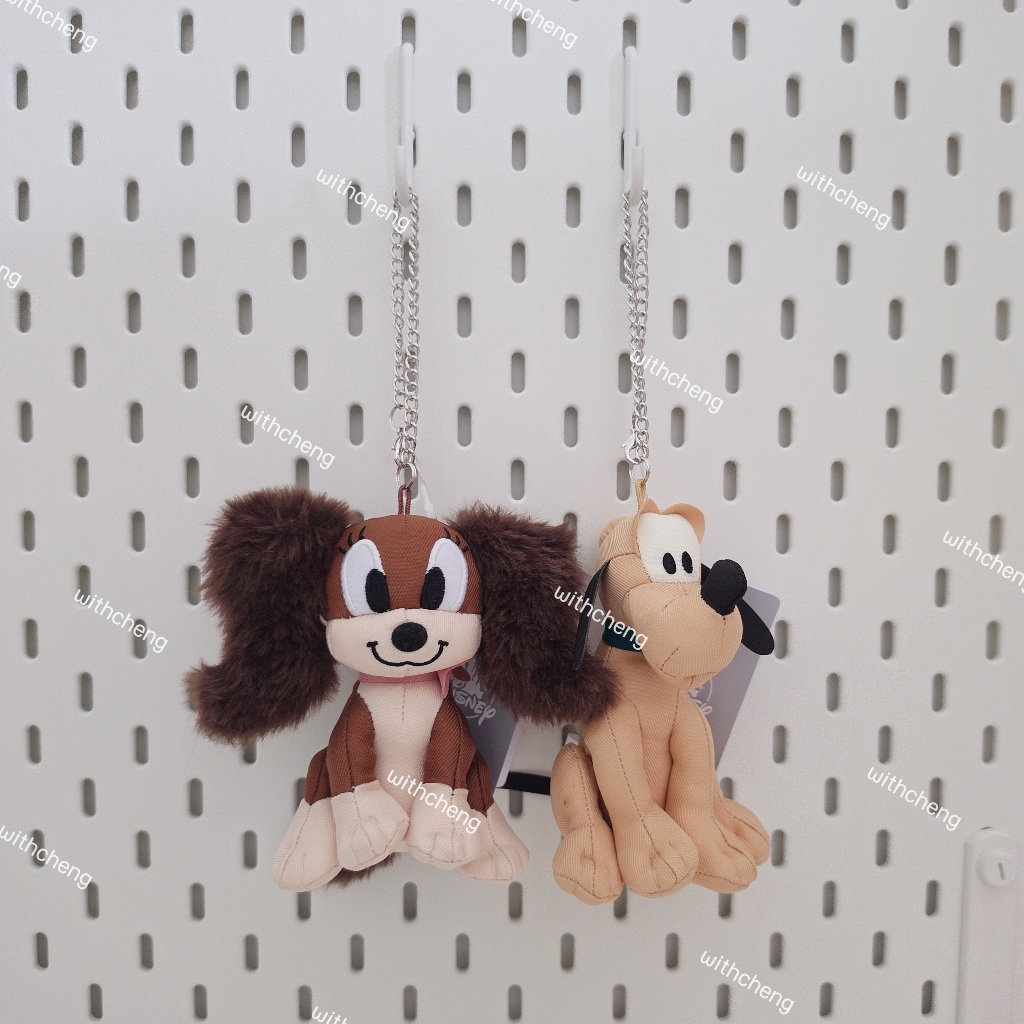 พร้อมส่ง 🐶 Disney Plush Keychain ✨ ลาย Fifi และ Pluto Dog จาก Disney Japan 🇯🇵
