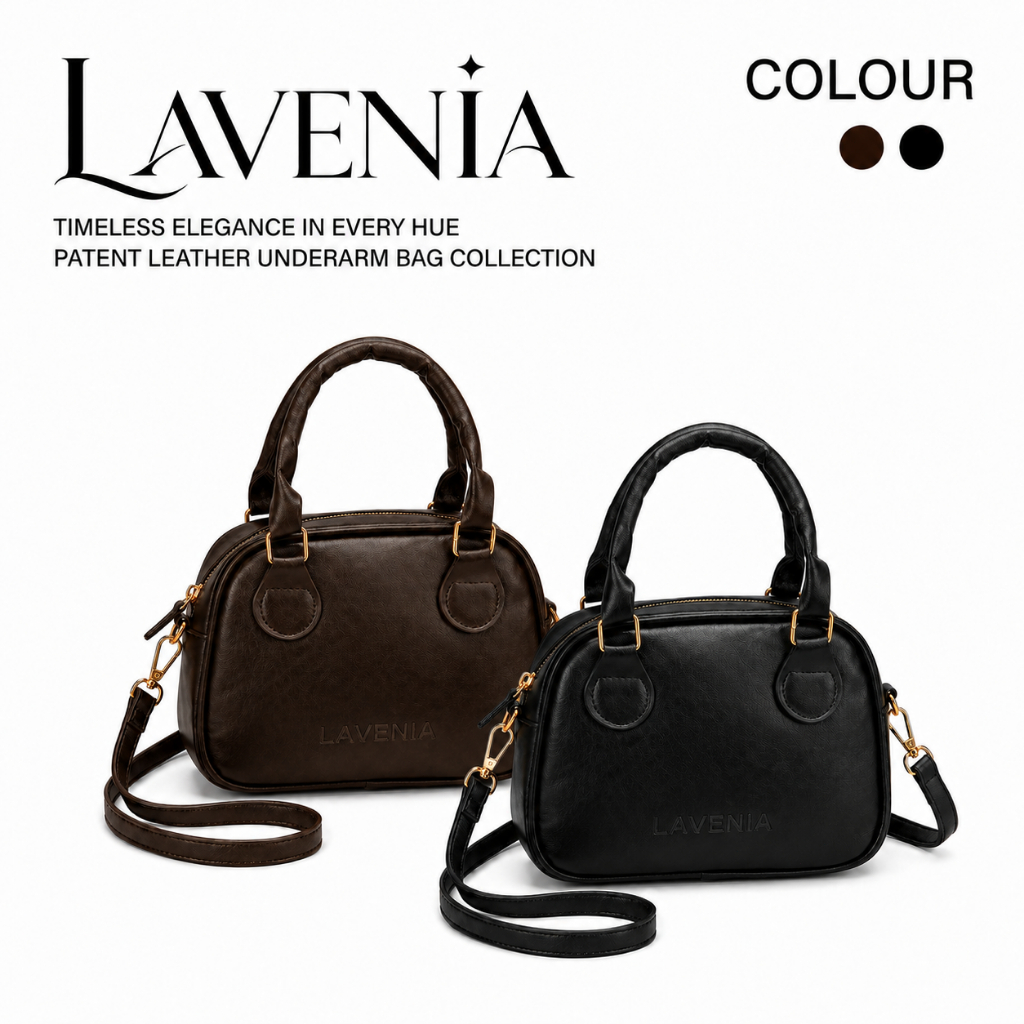 กระเป๋า LAVENIA รุ่นใหม่ โดดเด่นด้วยดีไซน์ลักชูรี่เรียบหรู ผสานความทันสมัยและการใช้งานจริง วัสดุหนัง เคลือบเงาคุณภาพส