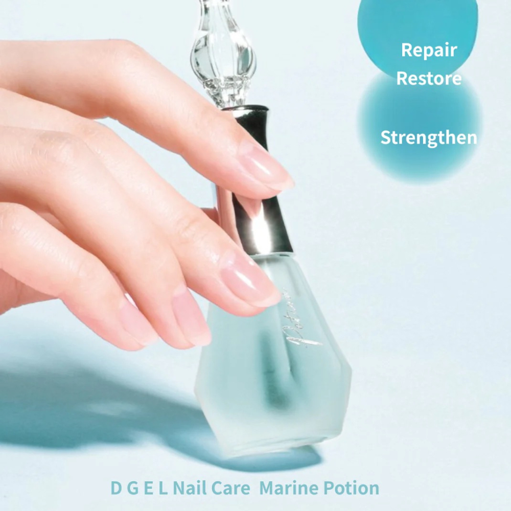 DGEL مقوي أظافر Marine Potion — White Floral — صورة 3