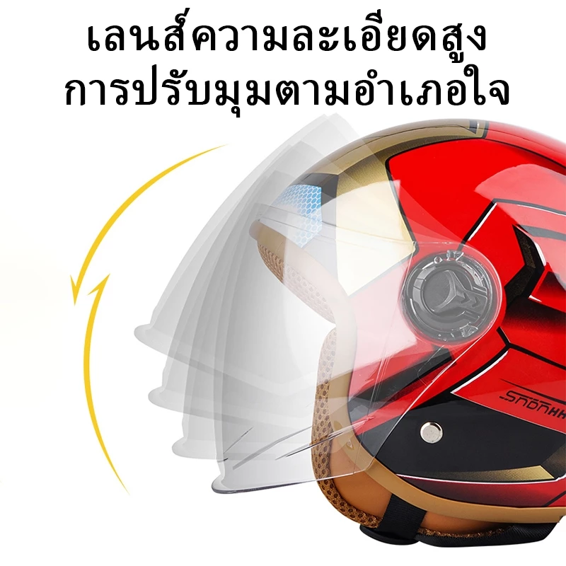 Anak หมวกกันน็อคเด็ก สไตล์ไอรอนแมน อายุ 4-12 ปี thumbnail 6