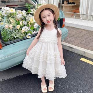 PRINCESS KESLI ชุดเดรสเด็กผู้หญิงฤดูร้อน ชุดเจ้าหญิงเด็ก ชุดเดรสวันเกิดเด็กหญิง 1-12 ปี