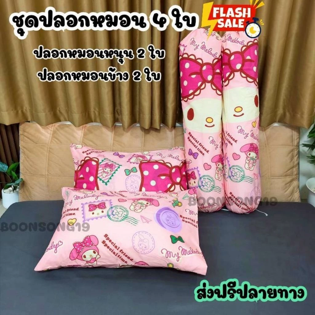 ชุดปลอกหมอน 4 ชิ้น ลายการ์ตูน V.2