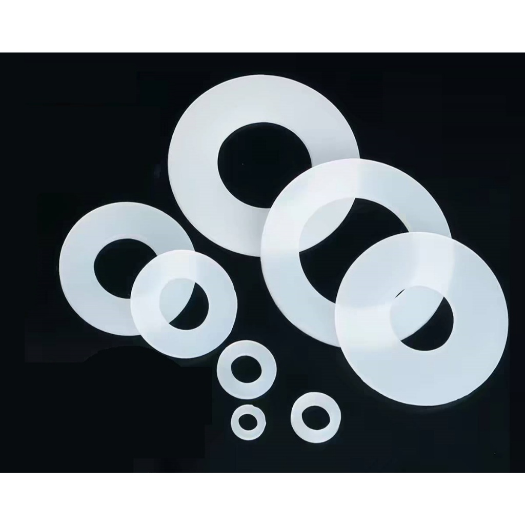 ปะเก็น ซิลิโคน 4/6/1”/1.1/4“/1.1/2"/2"/20x30x3mm ทนความร้อนสูง โอริง ยางรอง (Silicone seal)