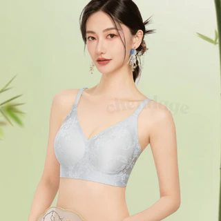 บราไร้โครงฝ้ายลายไผ่ B-181 ยกกระชับ ป้องกันการหย่อนคล้อย ไร้ตะเข็บ นุ่มสบาย ใส่ได้ทุกโอกาส สินค้าส่งจากไทย