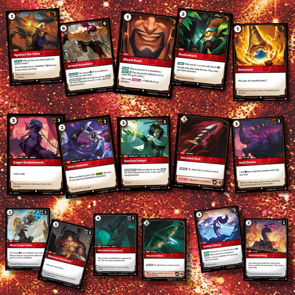Riftbound Spiritforged Fury ระดับ C,U ( ธรรมดา )