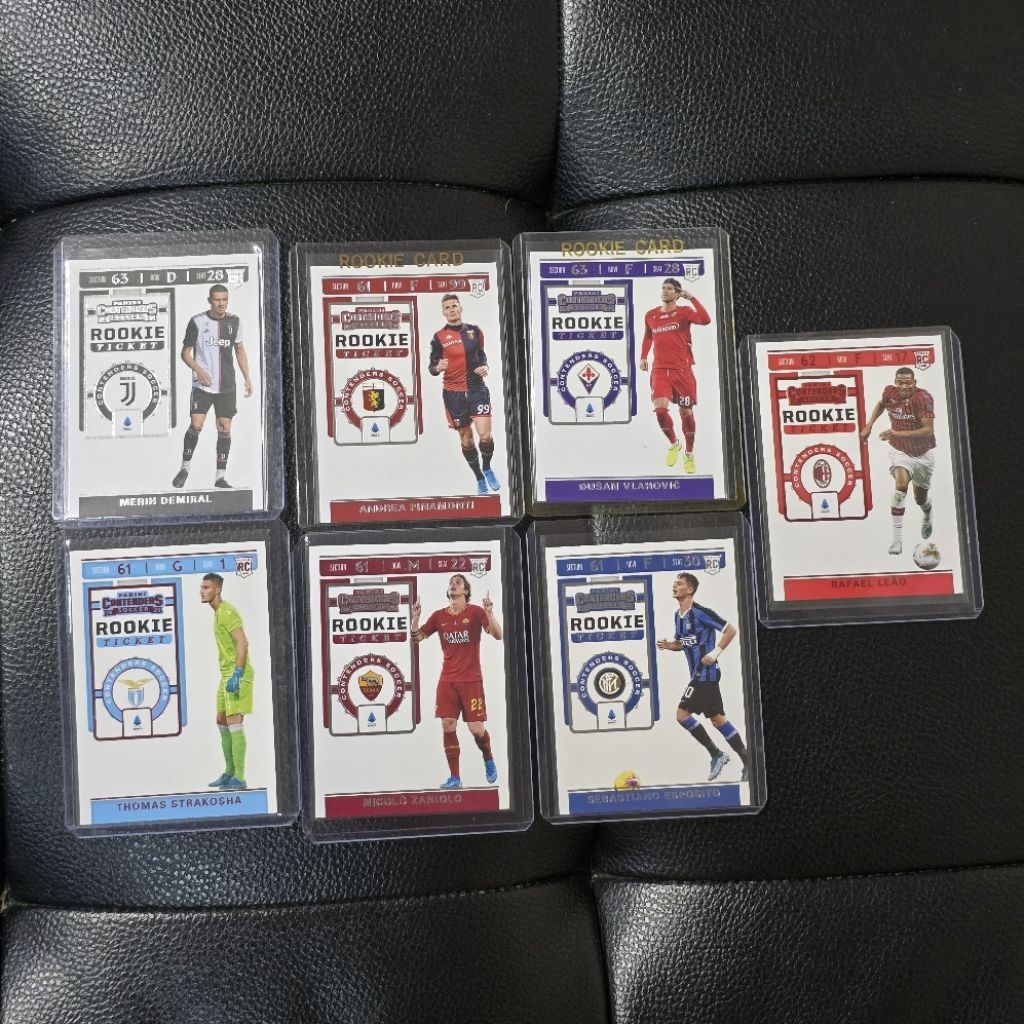 Panini Chronicles Soccer 2019-20 Contenders rookie Ticket RC Rookie Card Calcio Serie A Rafael Leao 