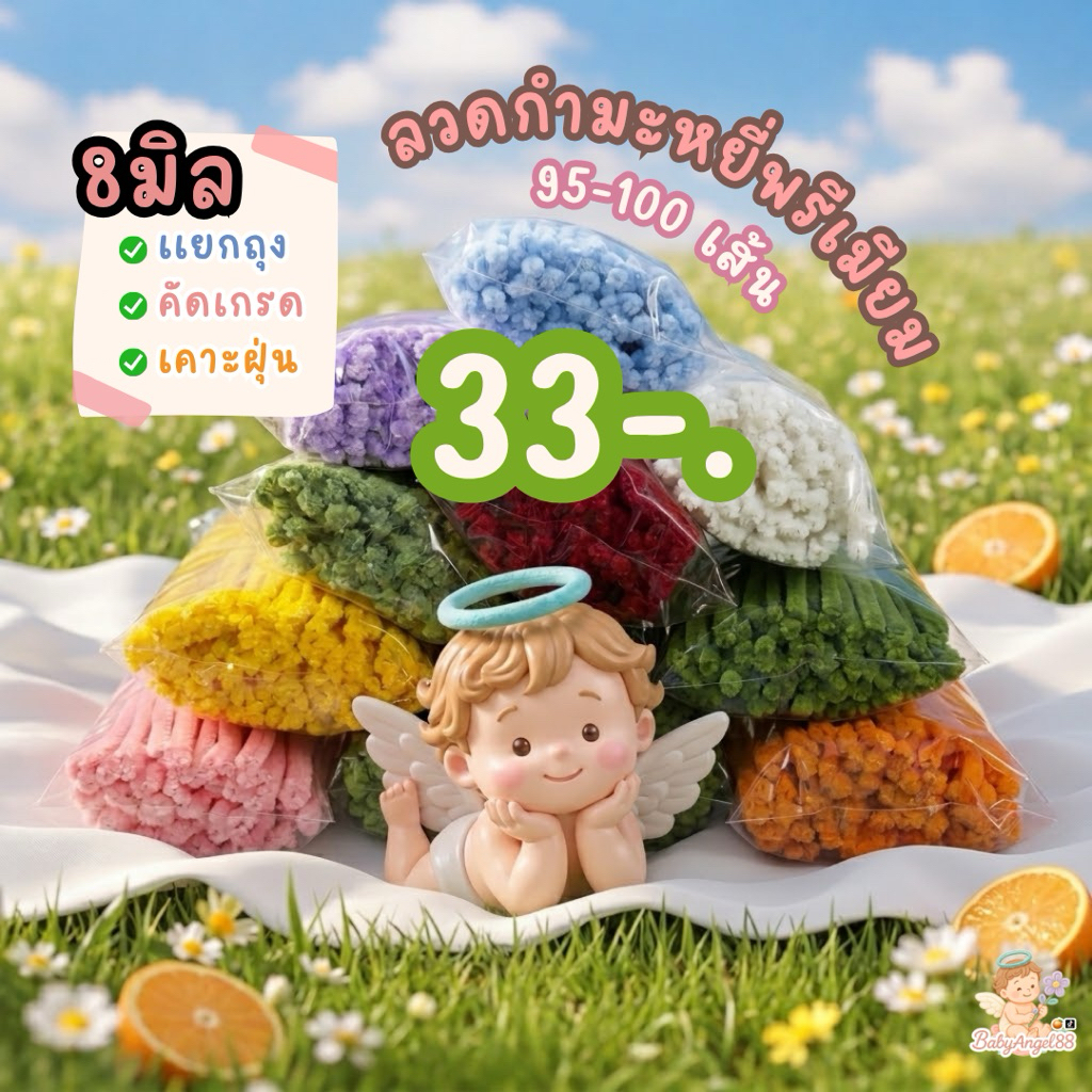 พร้อมส่งในไทยลวดกำมะหยี่ 95-100เส้นงาน8มิล เคาะฝุ่น
