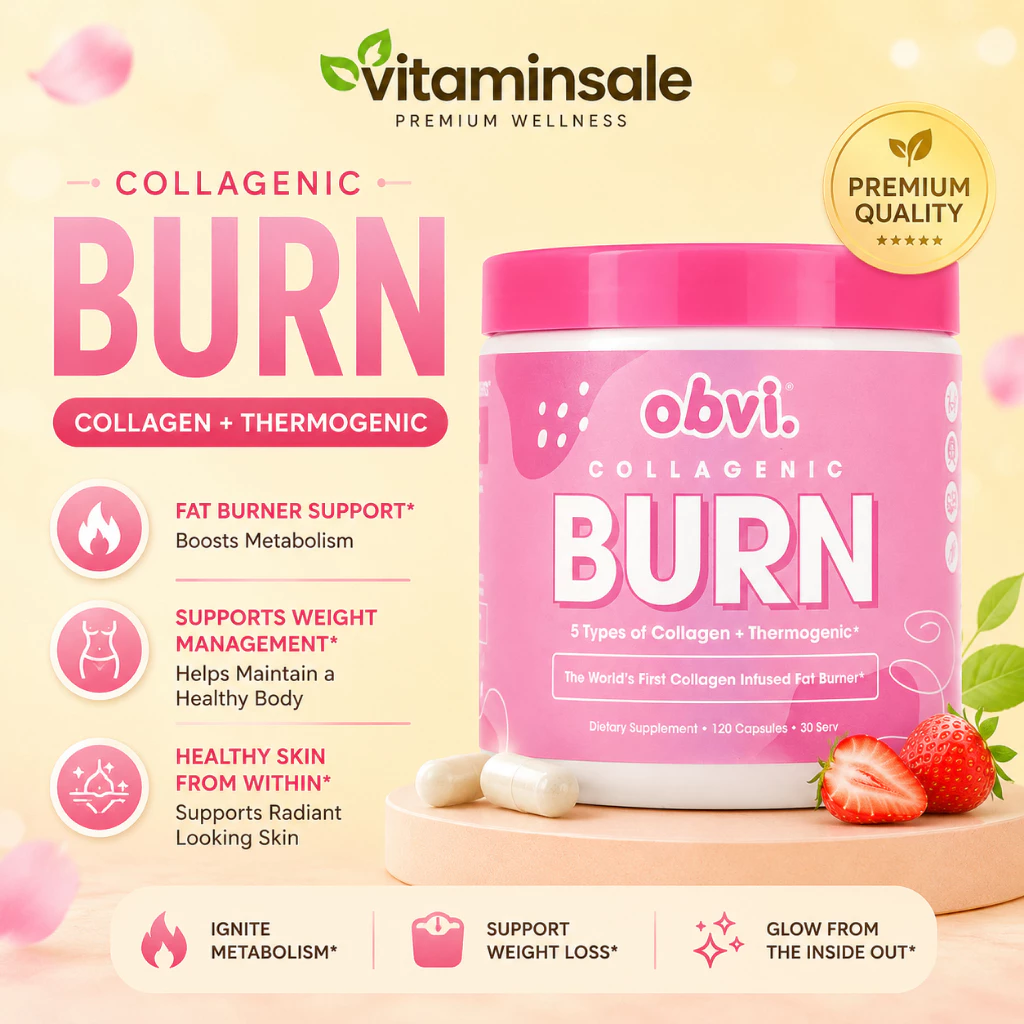 Obvi Collagenic Burn 120 แคปซูล คอลลาเจนเสริมสุขภาพผิวและร่างกาย
