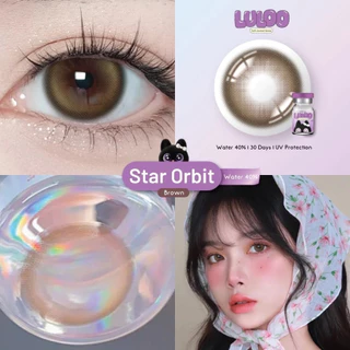 คอนแทคเลนส์ (ตาโต) รุ่น 💜 Star Orbit 💜 เลนส์ตากลมปุ๊กปิ๊ก น่ารัก ราย1เดือน LULOO