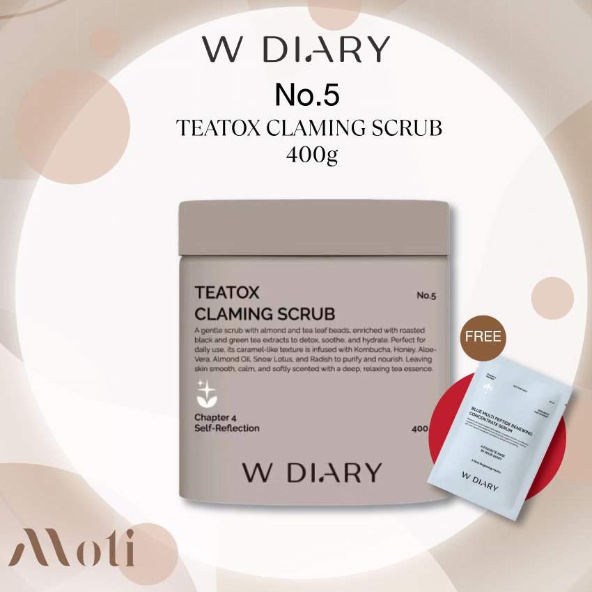 W Diary No.5 Teatox Calming Scrub  400g.