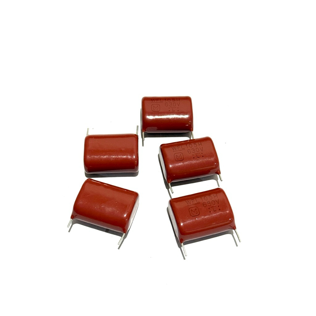 Capacitor film ตัวเก็บประจุ CBB105H 630V L 25MM จำนวน1ชิ้น