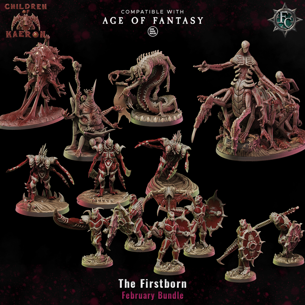 Flesh Craft - The Firstborn 2/2 งาน Resin D&D DnD Miniature Model สำหรับ Tabletop ตั้งโชว์